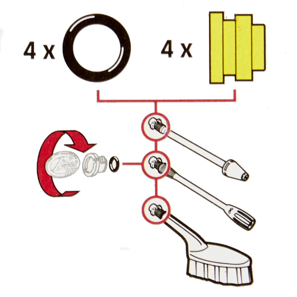 Karcher Pressure Washer O-Ring Seal Set | 2.640-729.0 Karcher Pressure Washer O-Ring Seal Set | 2.640-729.0