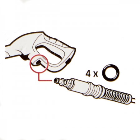 Karcher Pressure Washer O-Ring Seal Set | 2.640-729.0