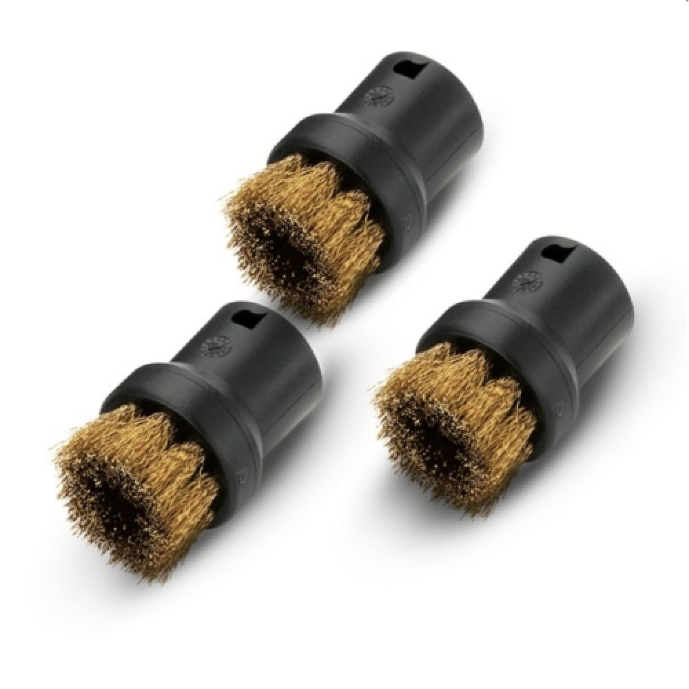 Karcher Steam Cleaner Brass Round Brush Set - SC1 SC2 SC3 SC4 SC5 | 2.863-335.0