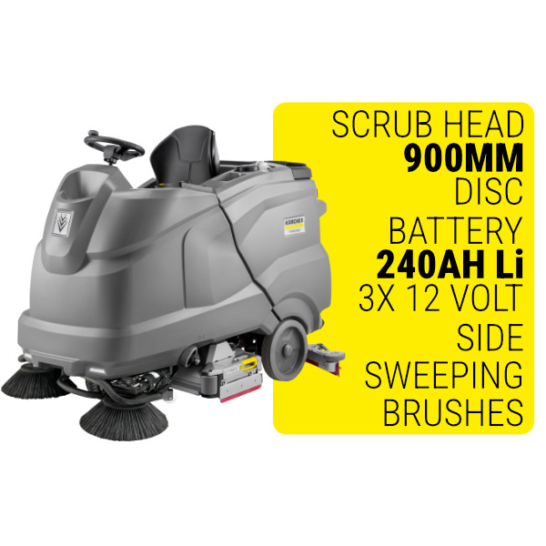 1.246-283.0 – Karcher B 220 R Bp +DOSE +240AH LI+SB +R85  + £11,118.00 