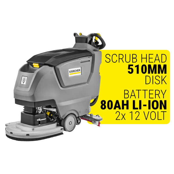 1.533-239.0 – Karcher B 50 W Bp +80Ah Li +D51  + £3,182.40 